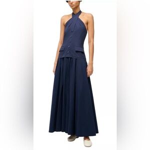 Staud Harrington Halter Dress